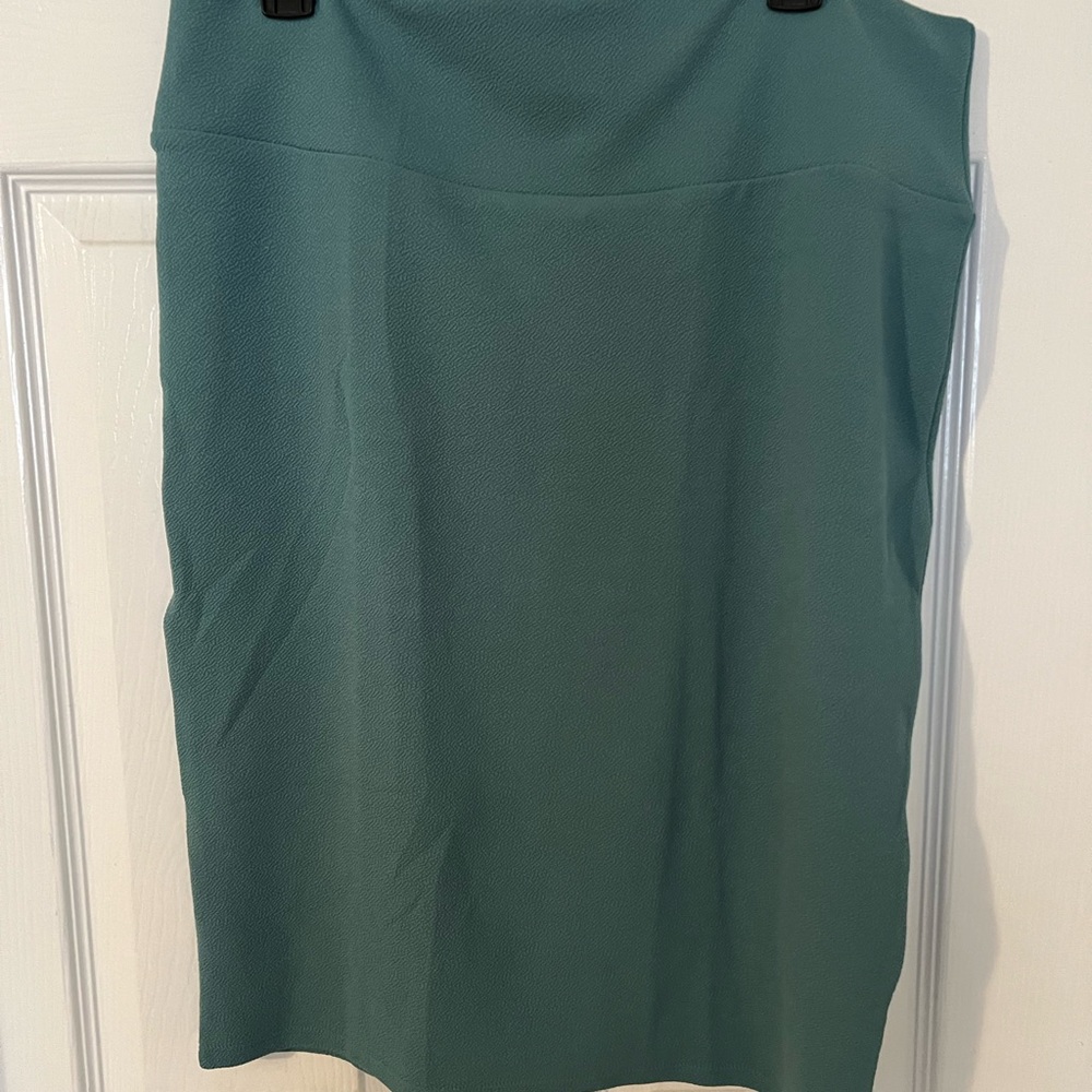 LuLaRoe Cassie Teal Pencil Skirt